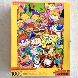Nickelodeon 90s Characters 1000 Piece Puzzle Sponge Bob Rugrats 1 Pc Missing